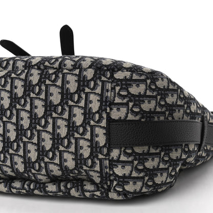Christian Dior Oblique Soft Saddle Bag Beige Black 10 of 10