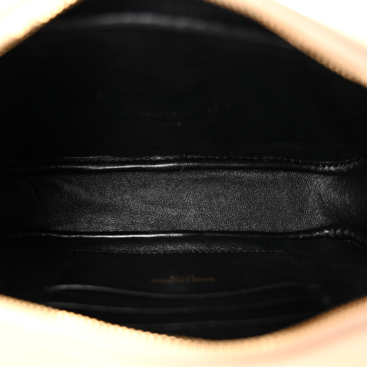Grain De Poudre Matelasse Monogram Mini Lou Camera Bag Dark Beige