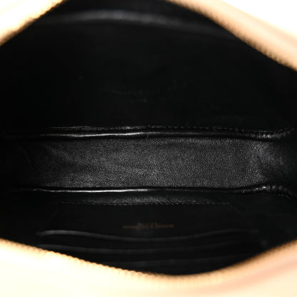 Saint Laurent Grain De Poudre Matelasse Monogram Mini Lou Camera Bag Dark Beige 5 of 10