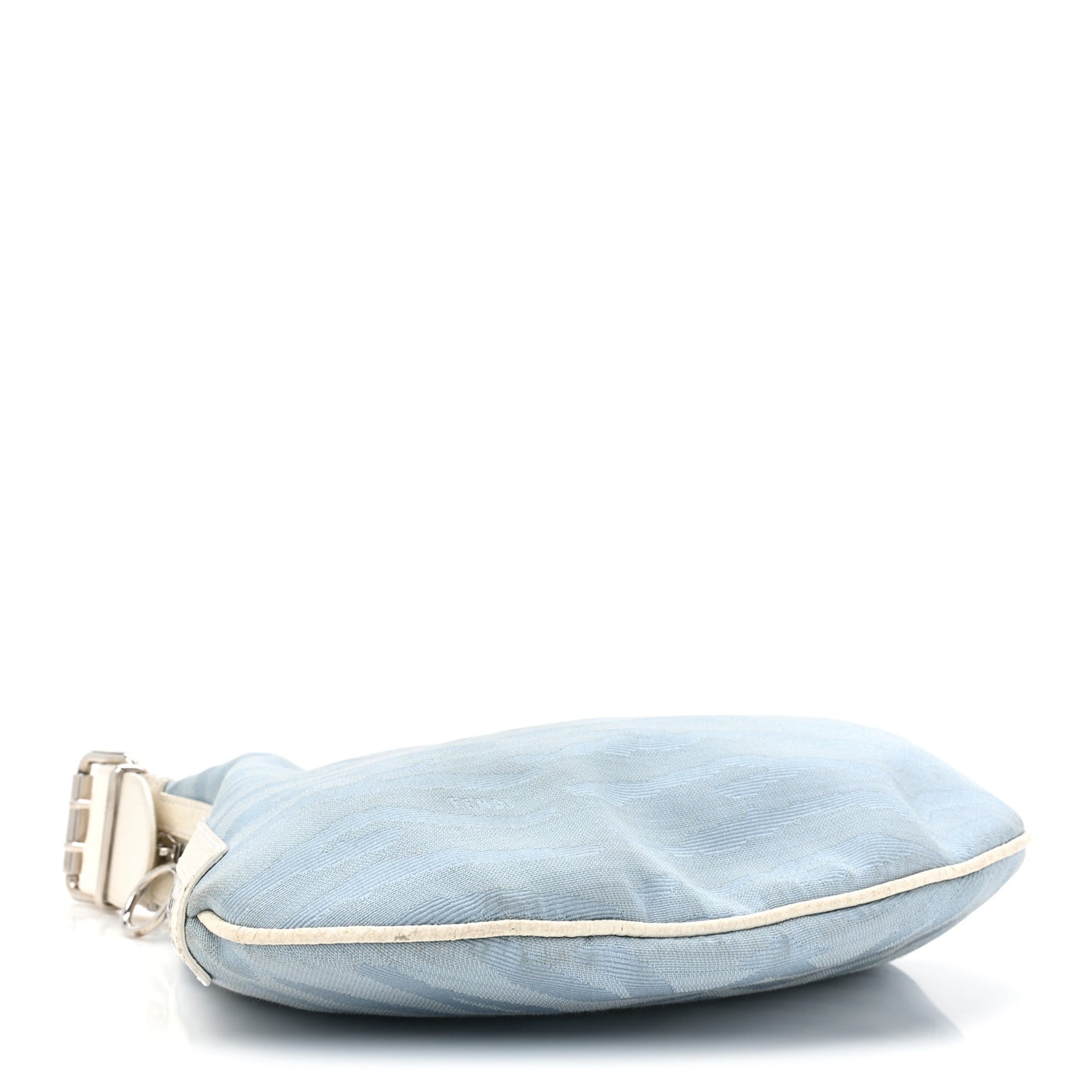 Canvas Zebra Print Small Oyster Celeste