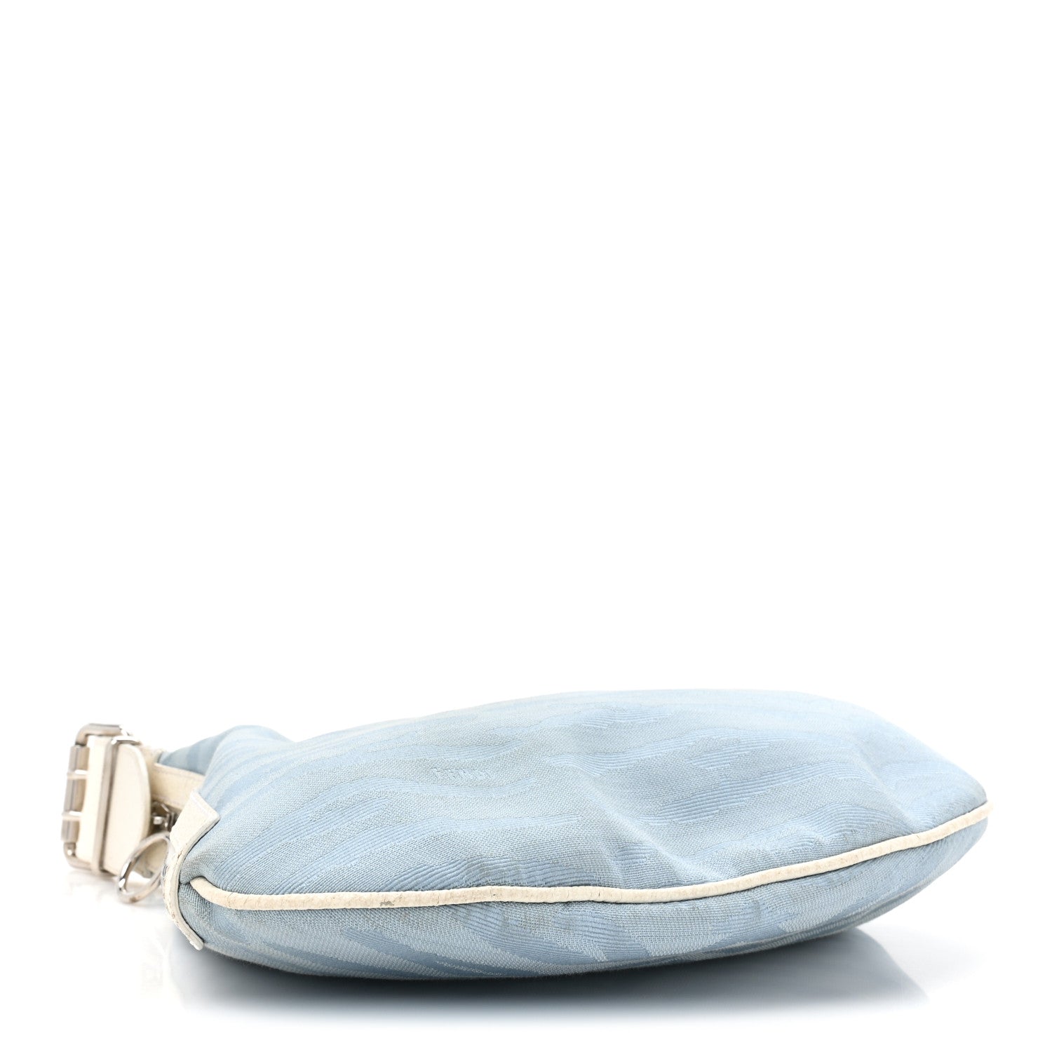 Fendi Canvas Zebra Print Small Oyster Celeste 4 of 16