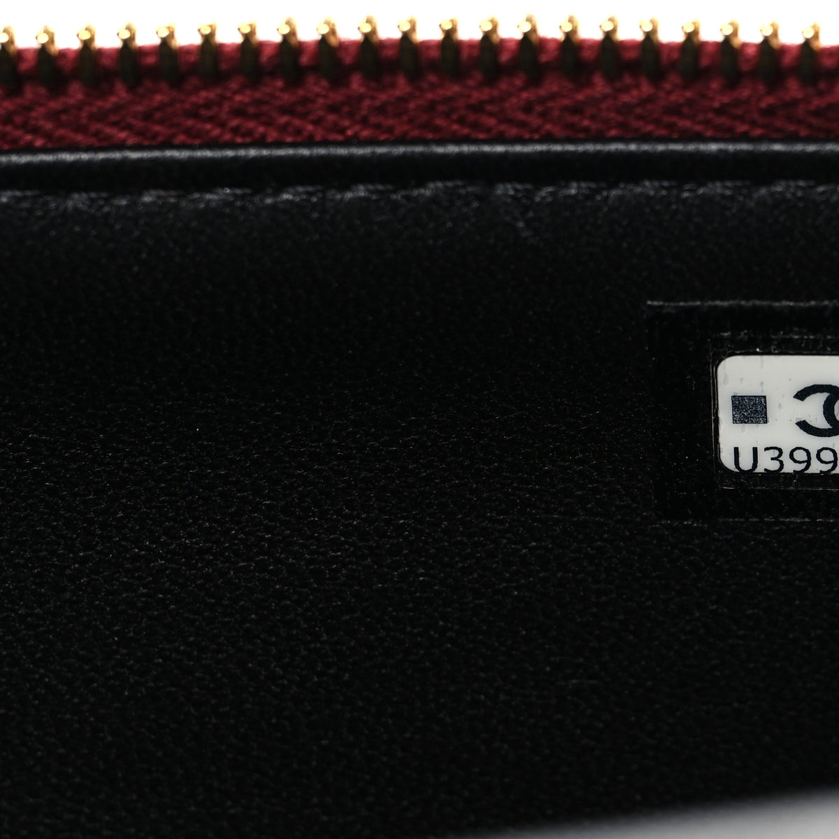 Chanel Lambskin Quilted Top Handle Slim Vanity With Chain Burgundy 7 of 10