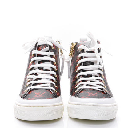 Louis Vuitton Catogram Stellar Sneaker Boots 38 Marron 2 of 10