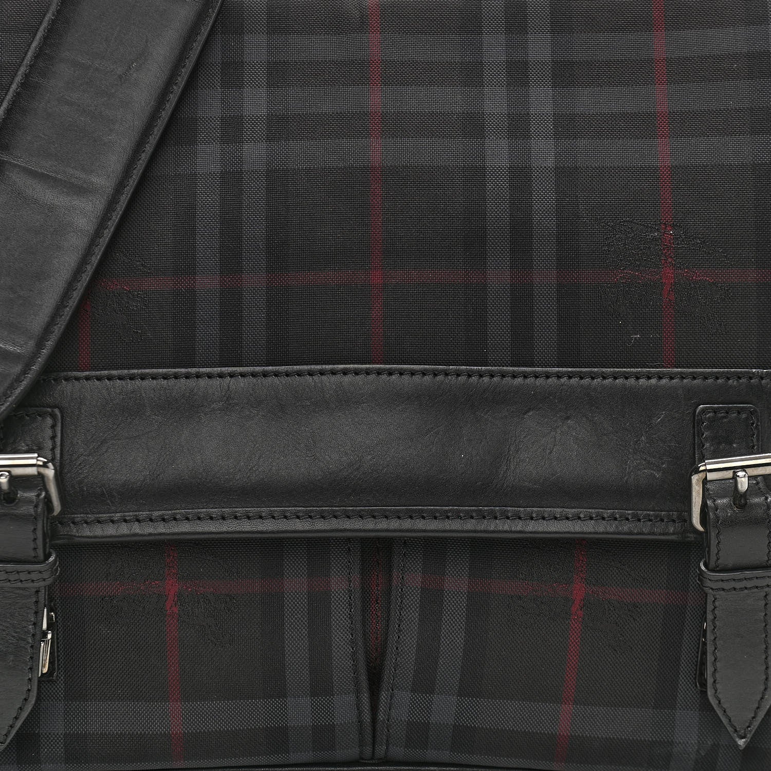 Burberry Nylon Smoked Check Messenger Bag 6 of 10