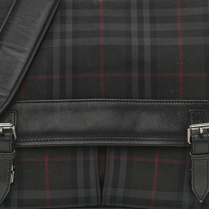Burberry Nylon Smoked Check Messenger Bag 6 of 10