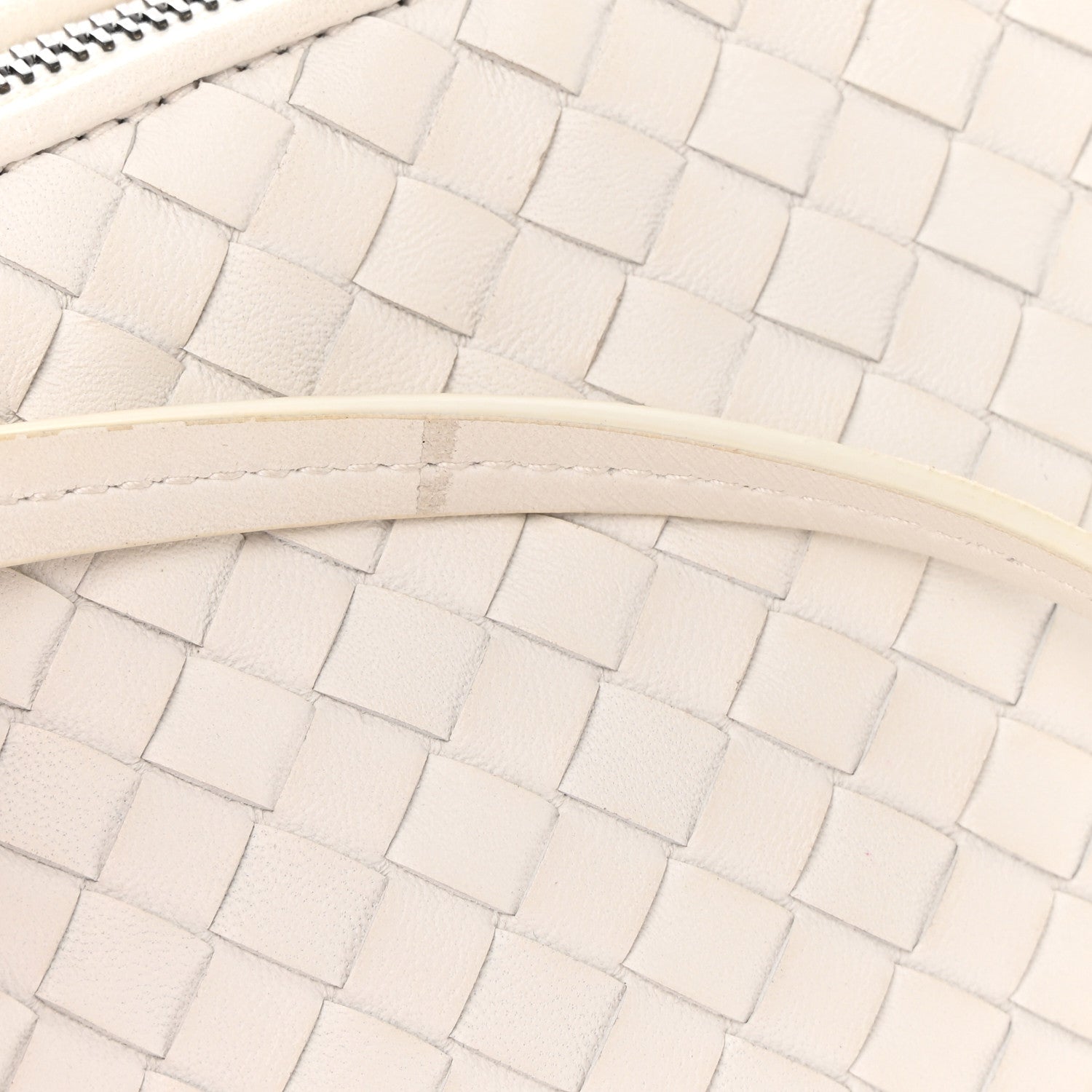 Bottega Veneta Nappa Intrecciato Nodini Crossbody Messenger White 13 of 17