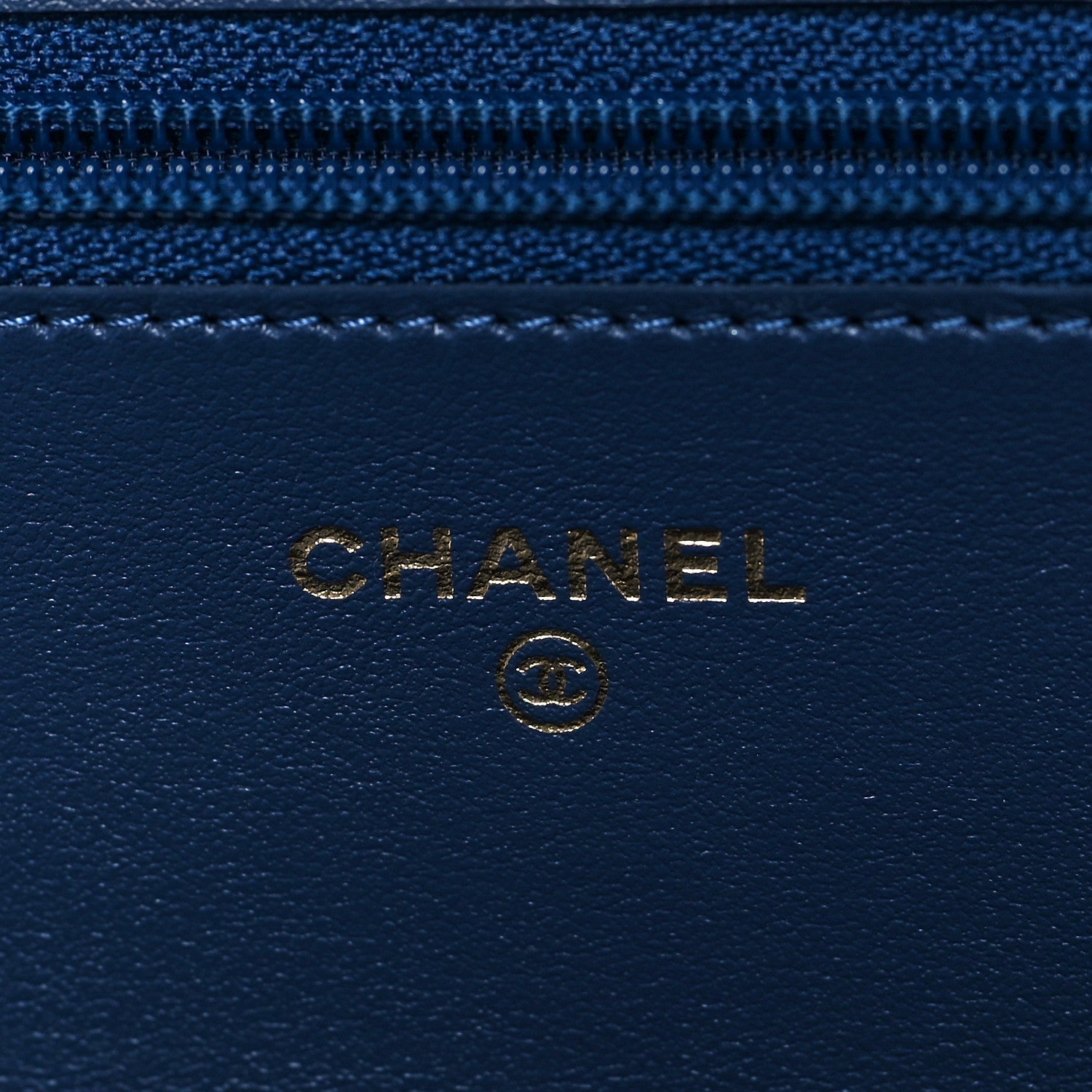 Chanel Denim Quilted Coco Wallet On Chain WOC Blue 7 of 13