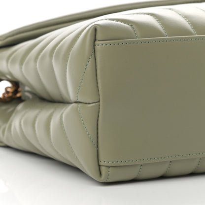 Saint Laurent Calfskin Y Quilted Monogram Medium Loulou Chain Satchel Light Sage 8 of 10