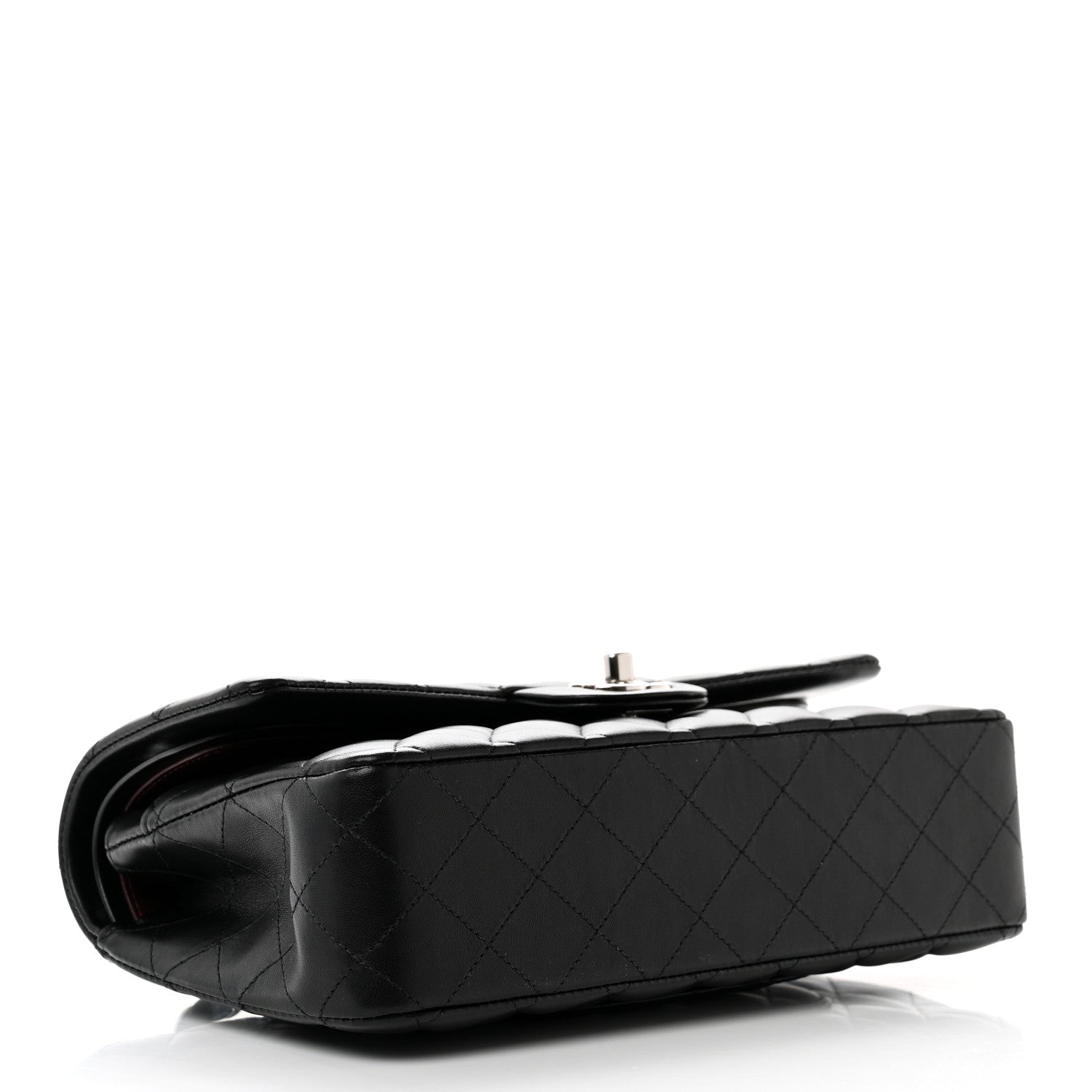 Chanel Lambskin Quilted Medium Double Flap Black 4 of 9