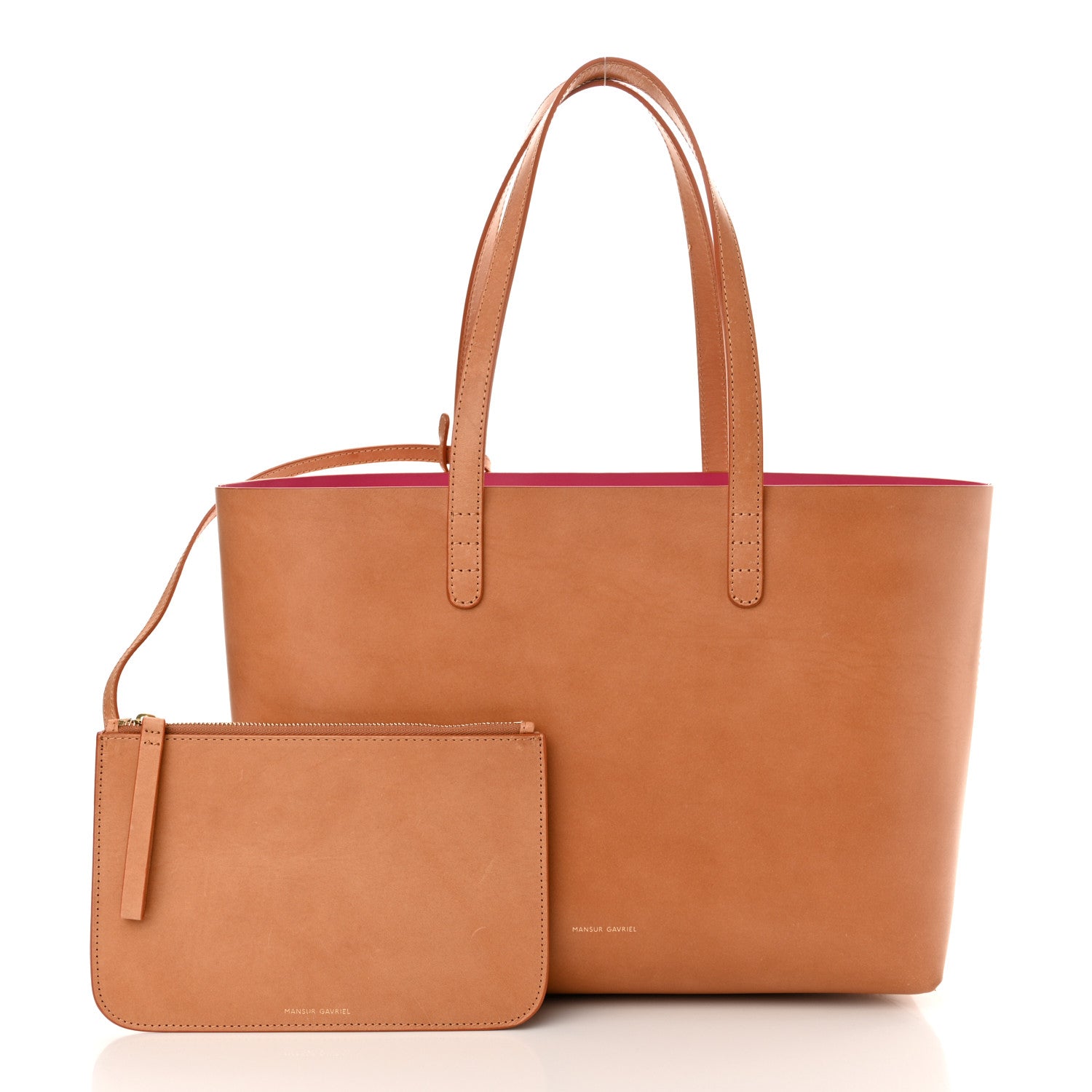 Mansur Gavriel Calfskin Small Shopping Tote Cammello Dolly 3 of 12