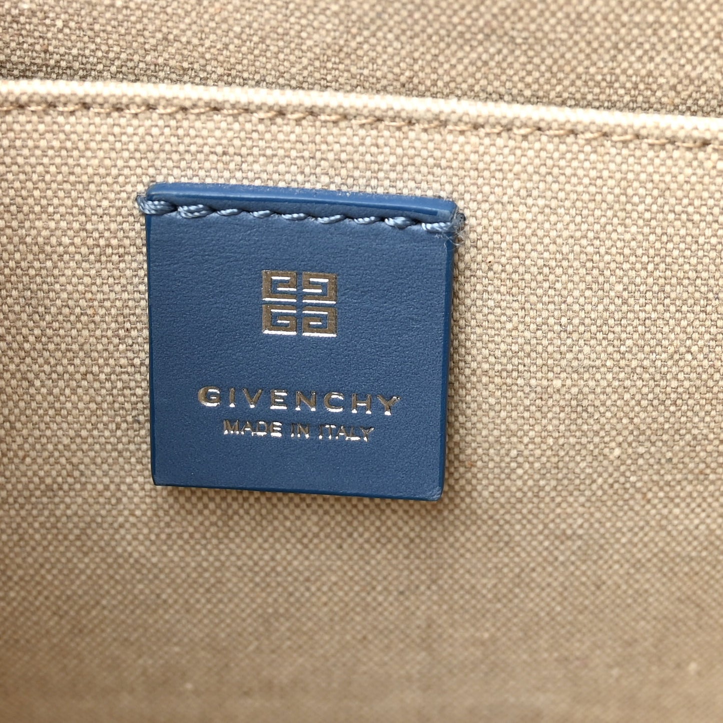 Denim 4G Medium Chain Tote Blue