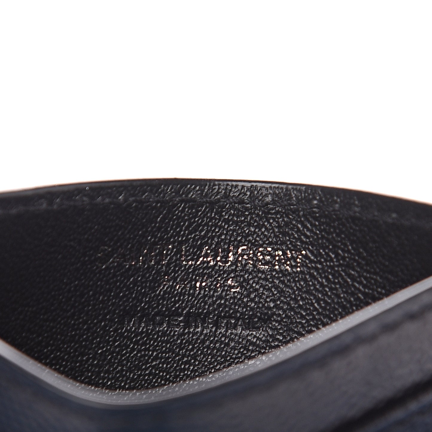 Grain De Poudre Matelasse Chevron Monogram Credit Card Case Black