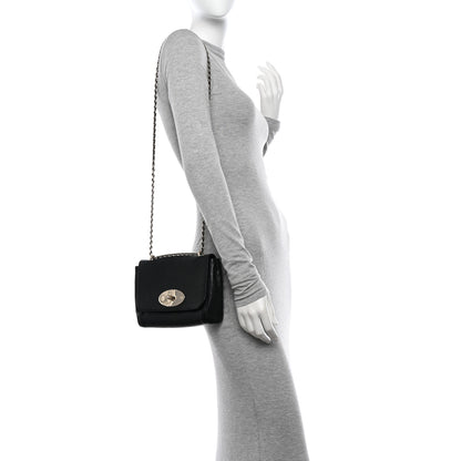 Mulberry Glossy Goatskin Small Lily Flap Black 2 of 11