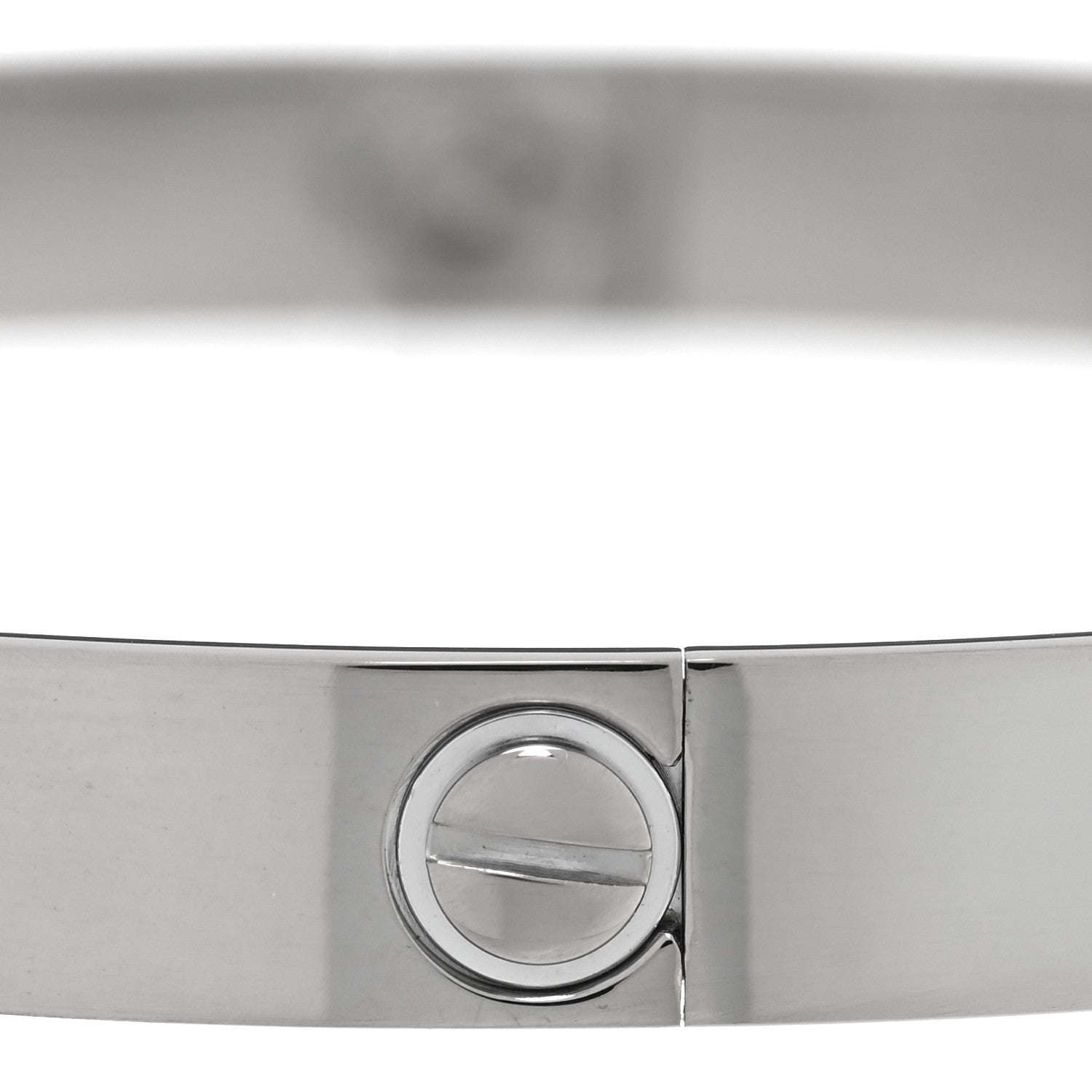 Cartier 18K White Gold LOVE Bracelet 19 4 of 8