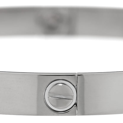 Cartier 18K White Gold LOVE Bracelet 19 4 of 8