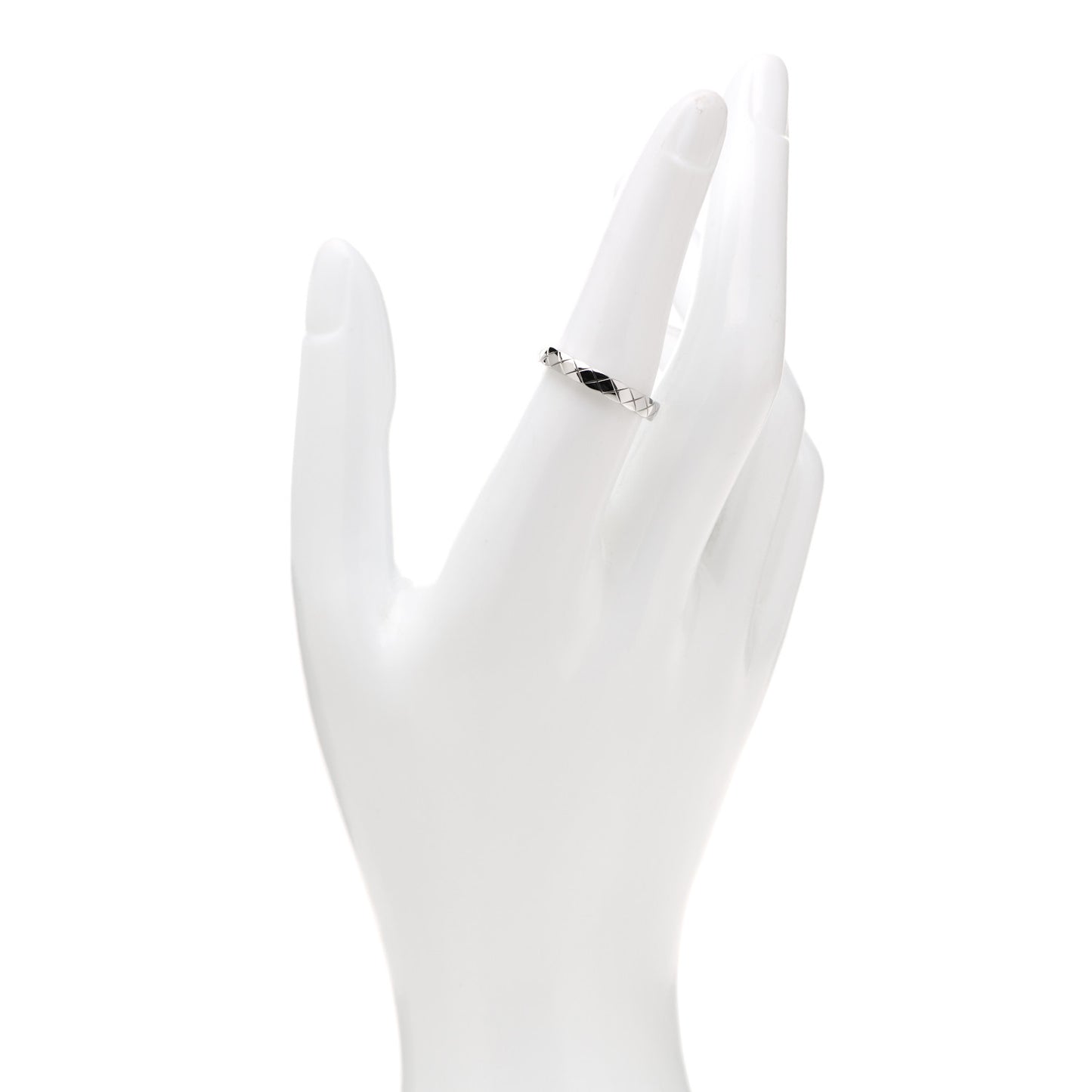 18K White Gold Mini Coco Crush Ring 55 7.25