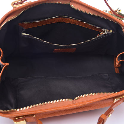 Chloe Grained Calfskin Brooke Satchel Orange 5 of 17