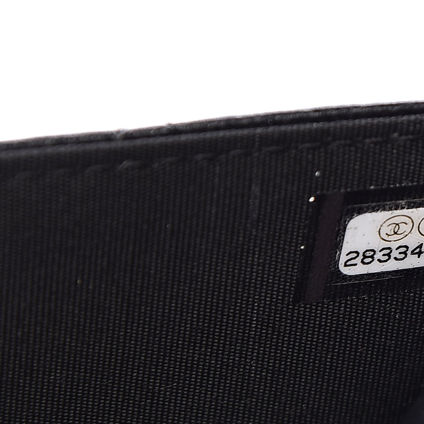 Lambskin Quilted Infinity Wallet On Chain WOC Black