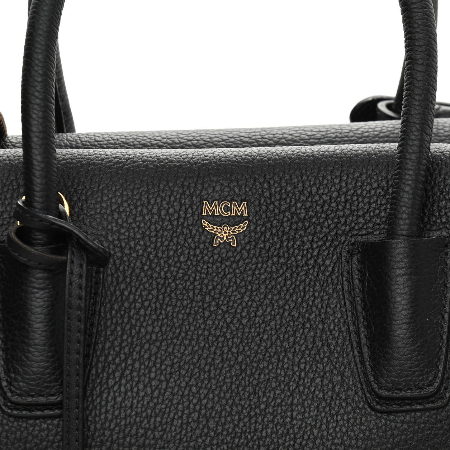 Grained Calfskin Medium Milla Tote Black