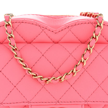 Chanel Lambskin Quilted CC In Love Heart Bag Pink 8 of 11