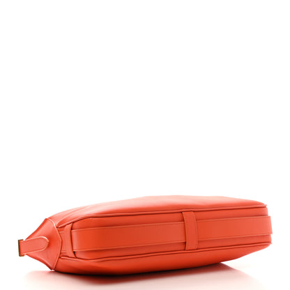 Celine Supple Calfskin Medium Romy Shoulder Bag Pop Orange 4 of 12
