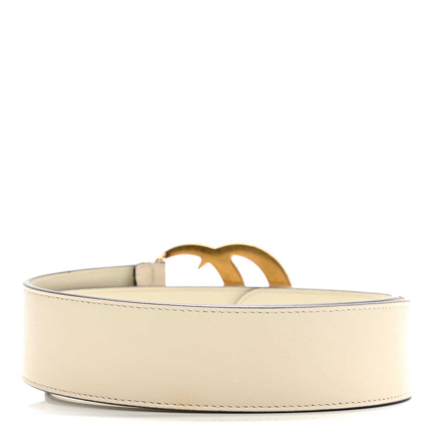 Gucci Calfskin Double G 40mm Belt 75 30 Mystic White 2 of 8