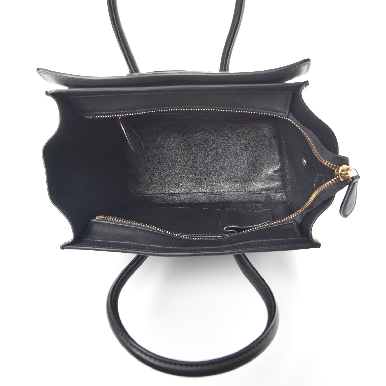 Celine Smooth Calfskin Micro Luggage Black 5 of 9