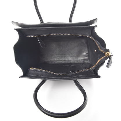 Celine Smooth Calfskin Micro Luggage Black 5 of 9