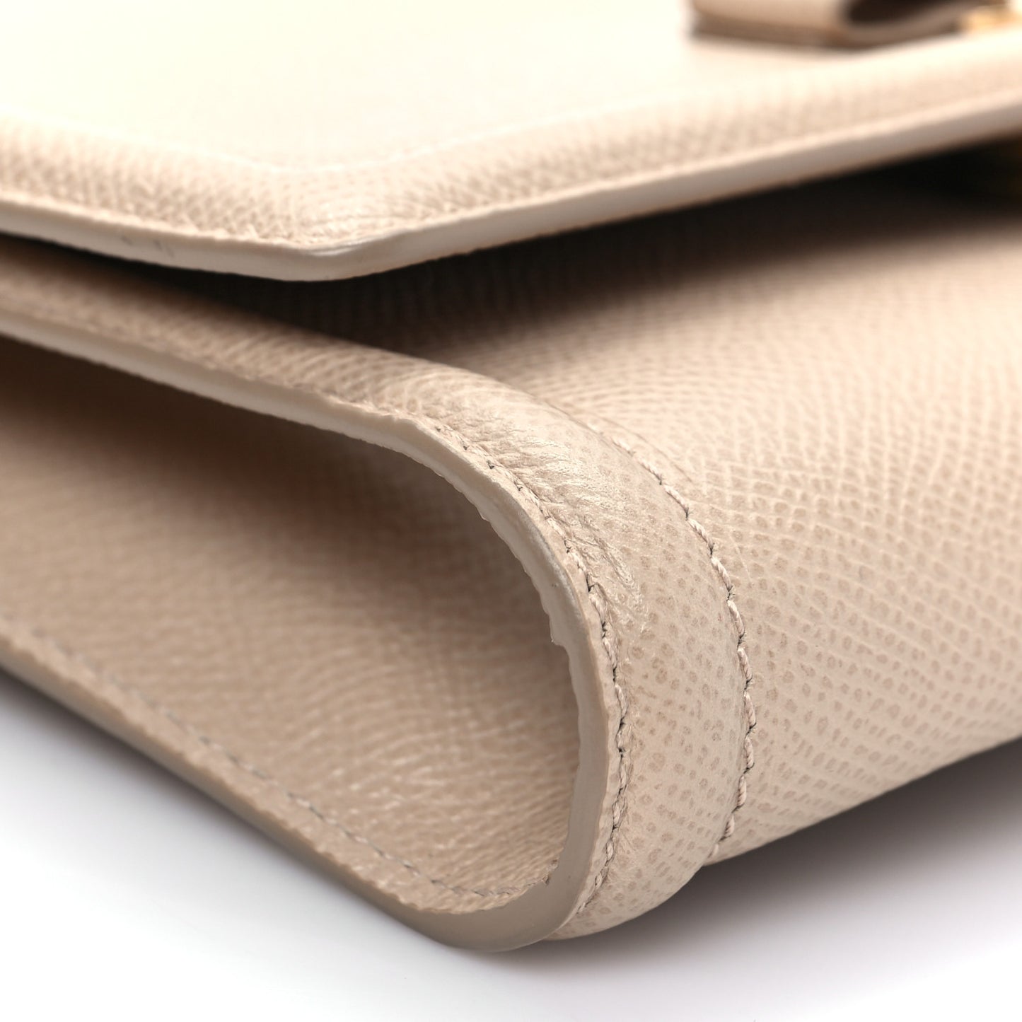 Hammered Calfskin Vara Bow Minibag Beige
