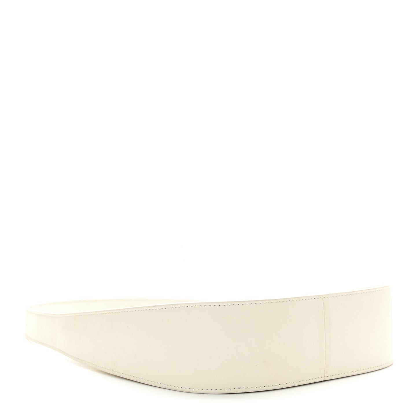 Smooth Calfskin Half Moon Shoulder Bag New Ivory