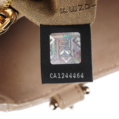 Fendi Metallic Calfskin Mia Shoulder Bag Beige 6 of 8