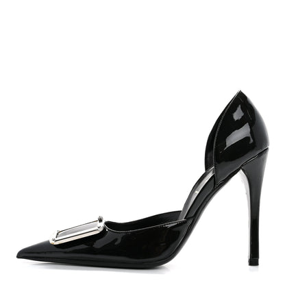Prada Vernice Metal Pumps 37 Black 1 of 12