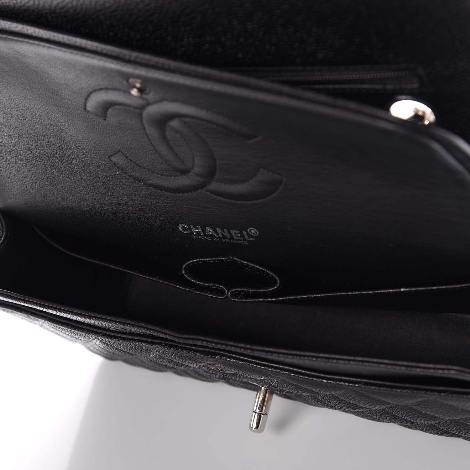 Chanel Caviar Quilted Medium Double Flap Black 5 of 8