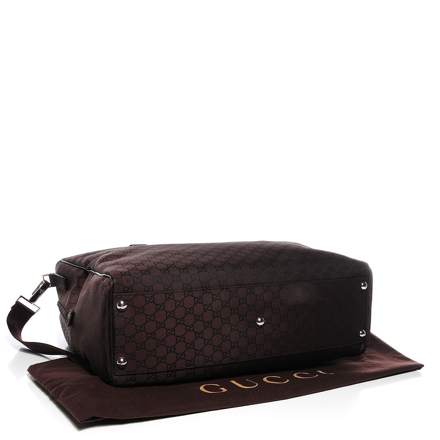 Nylon Monogram Large Carry On Duffle Dark Brown