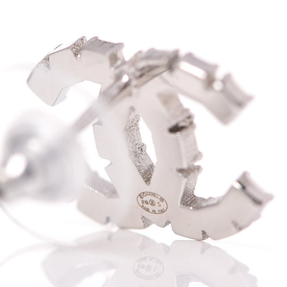 Chanel Crystal CC Earrings Silver 4 of 5