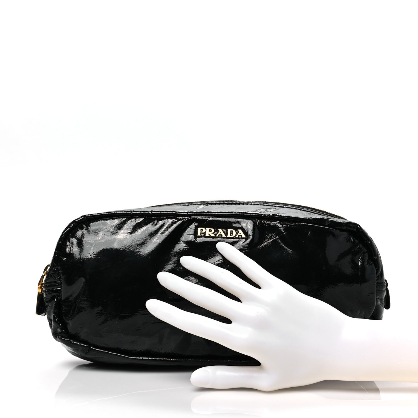 Vernice Cosmetic Pouch Black