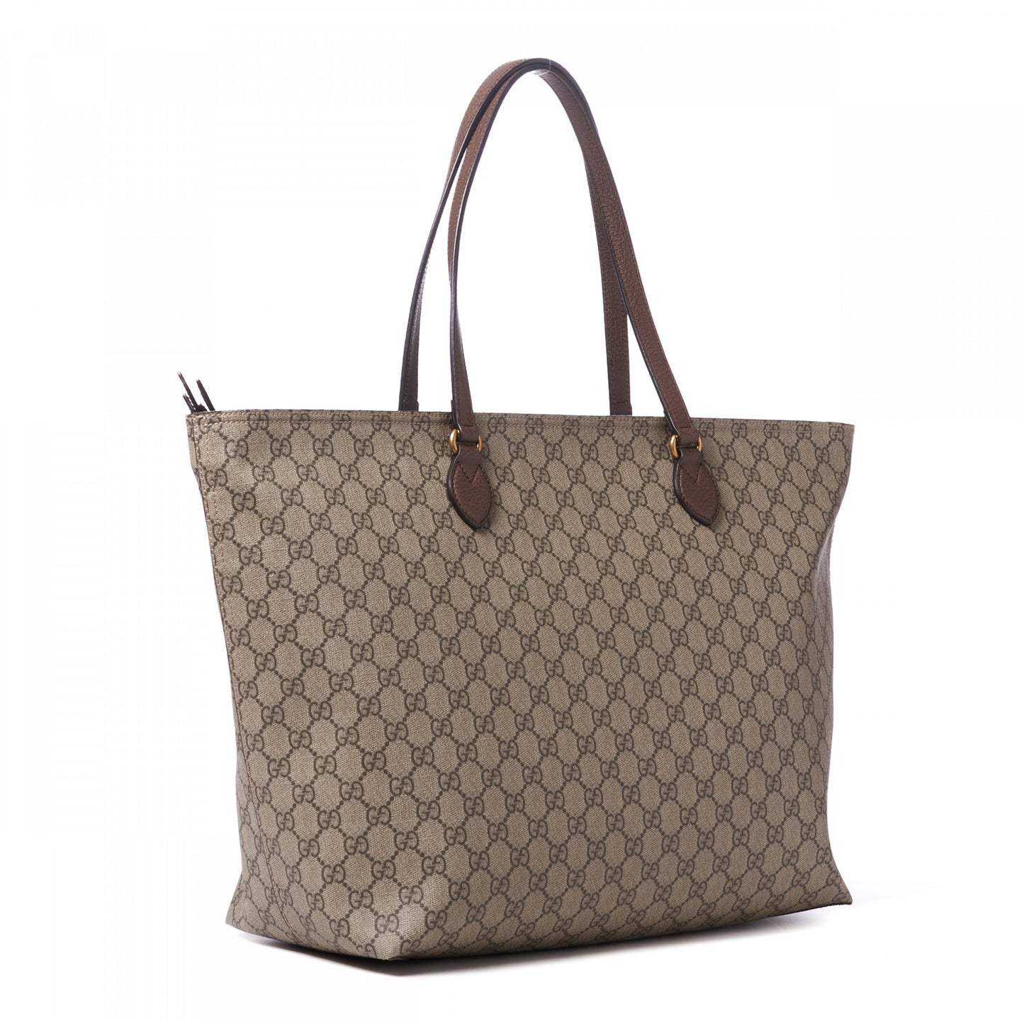 GG Supreme Monogram Medium Ophidia Shopping Tote Ebony