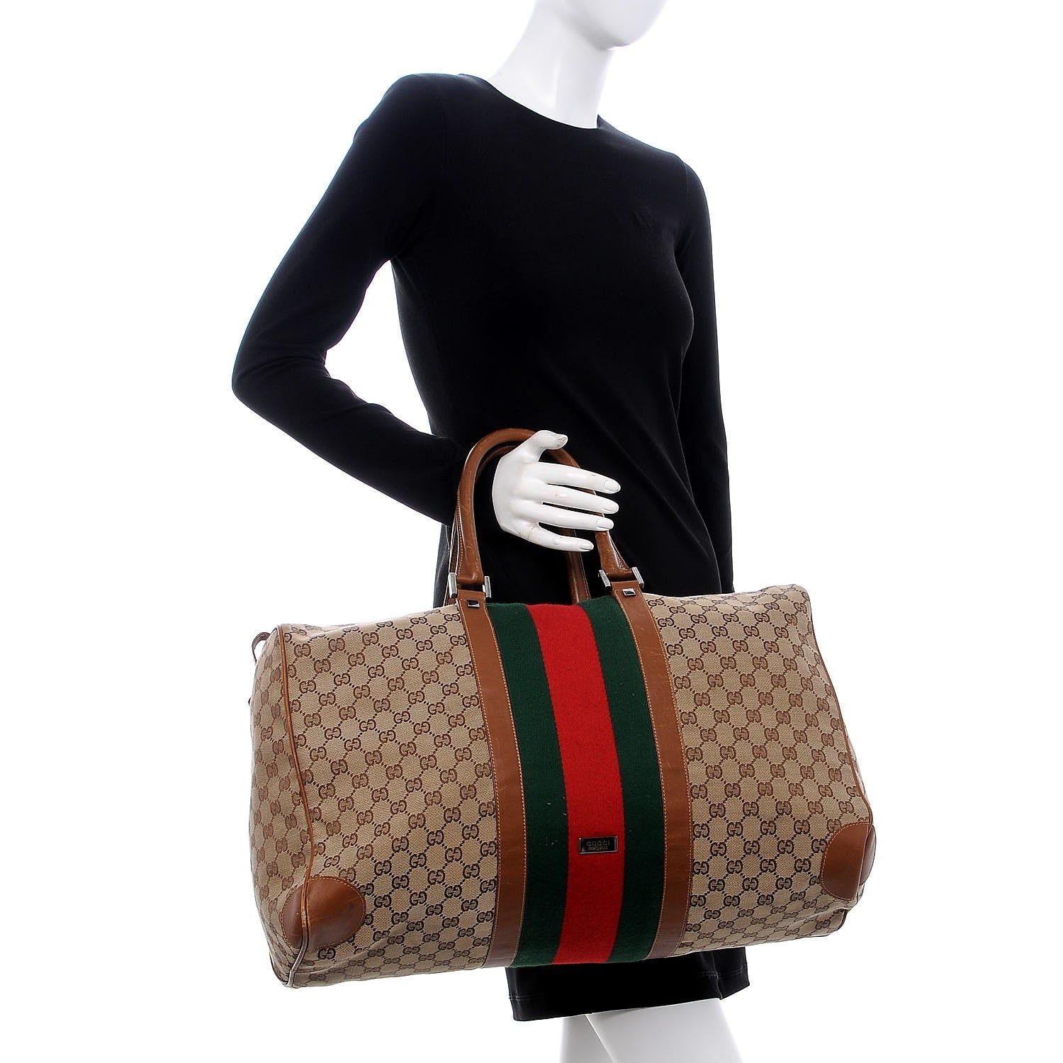 Gucci Monogram Web Duffle Bag 2 of 21