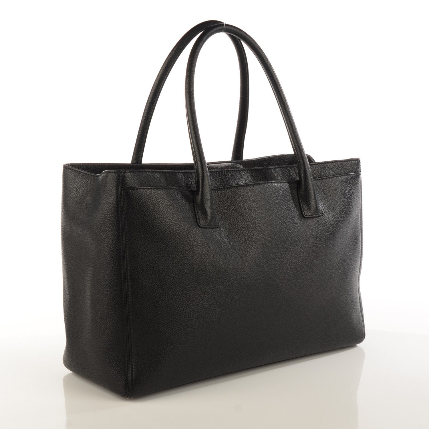 Chanel Calfskin Cerf Executive Shopper Tote Black 3 of 7