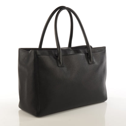 Chanel Calfskin Cerf Executive Shopper Tote Black 3 of 7
