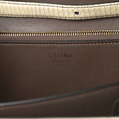 Celine Lizard Medium Classic Box Flap Bag Natural 6 of 12