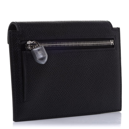 Hermes Epsom Kelly Pocket Compact Wallet Black 2 of 11