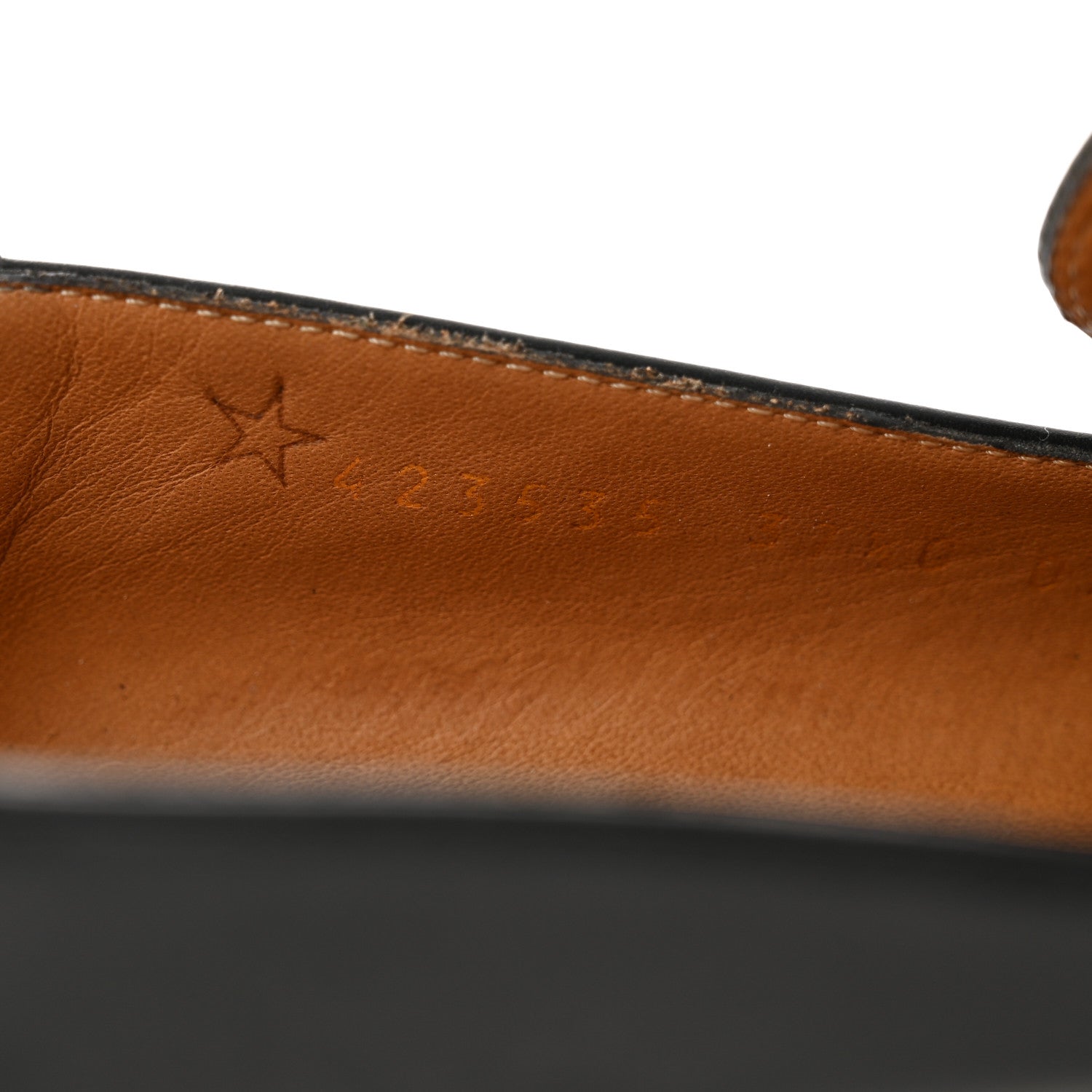 Gucci Calfskin Web Peyton Loafer Pumps 37.5 Black 8 of 8