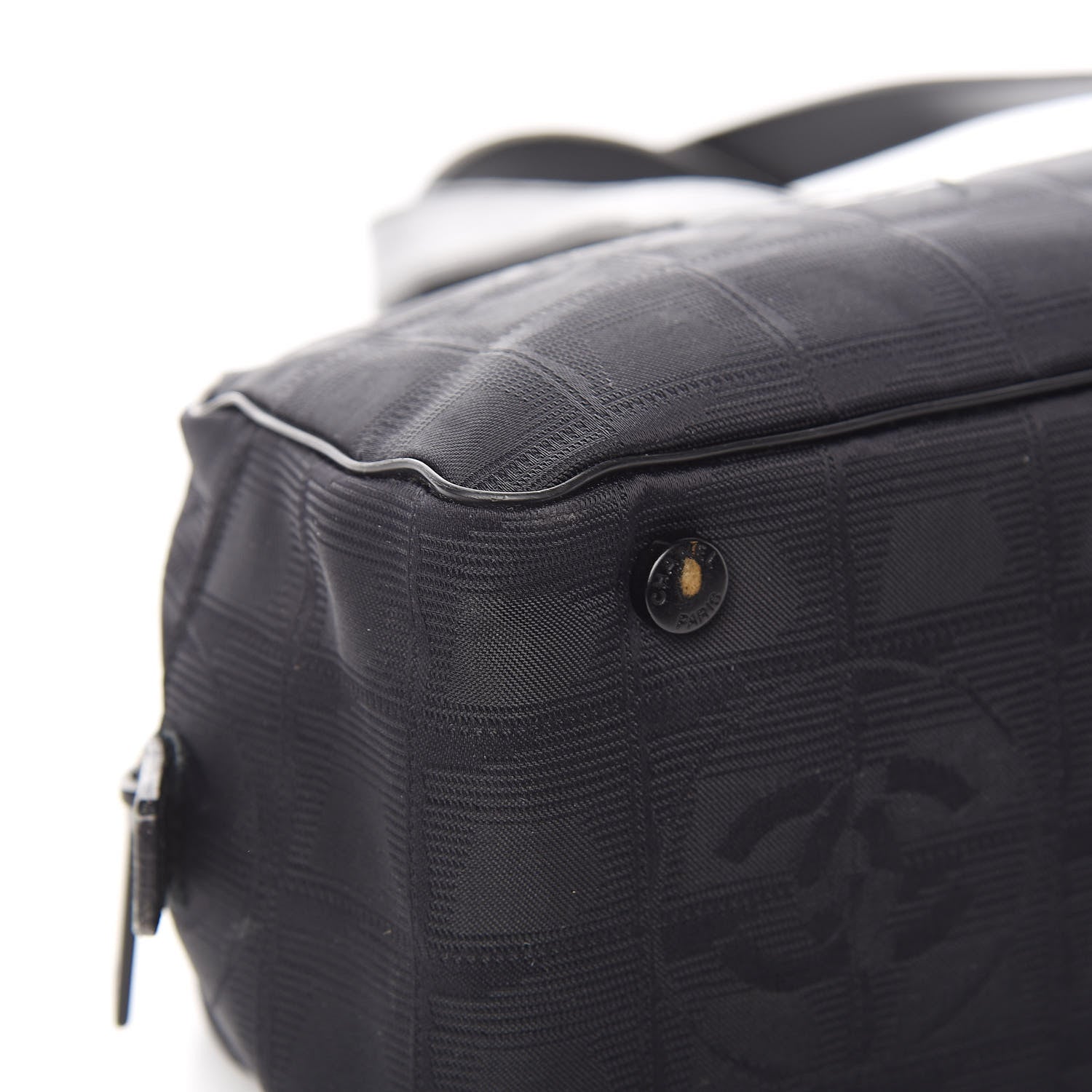 Chanel Nylon Travel Bowler Black 11 of 15