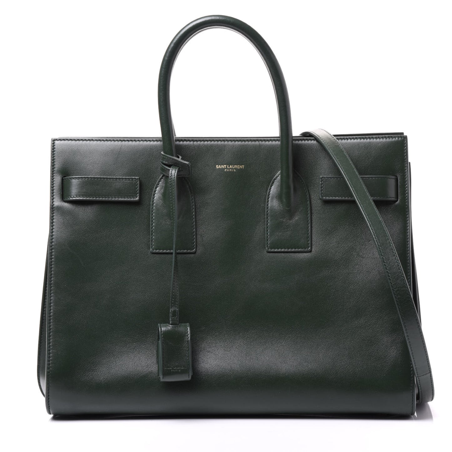 Calfskin Small Sac De Jour Dark Green