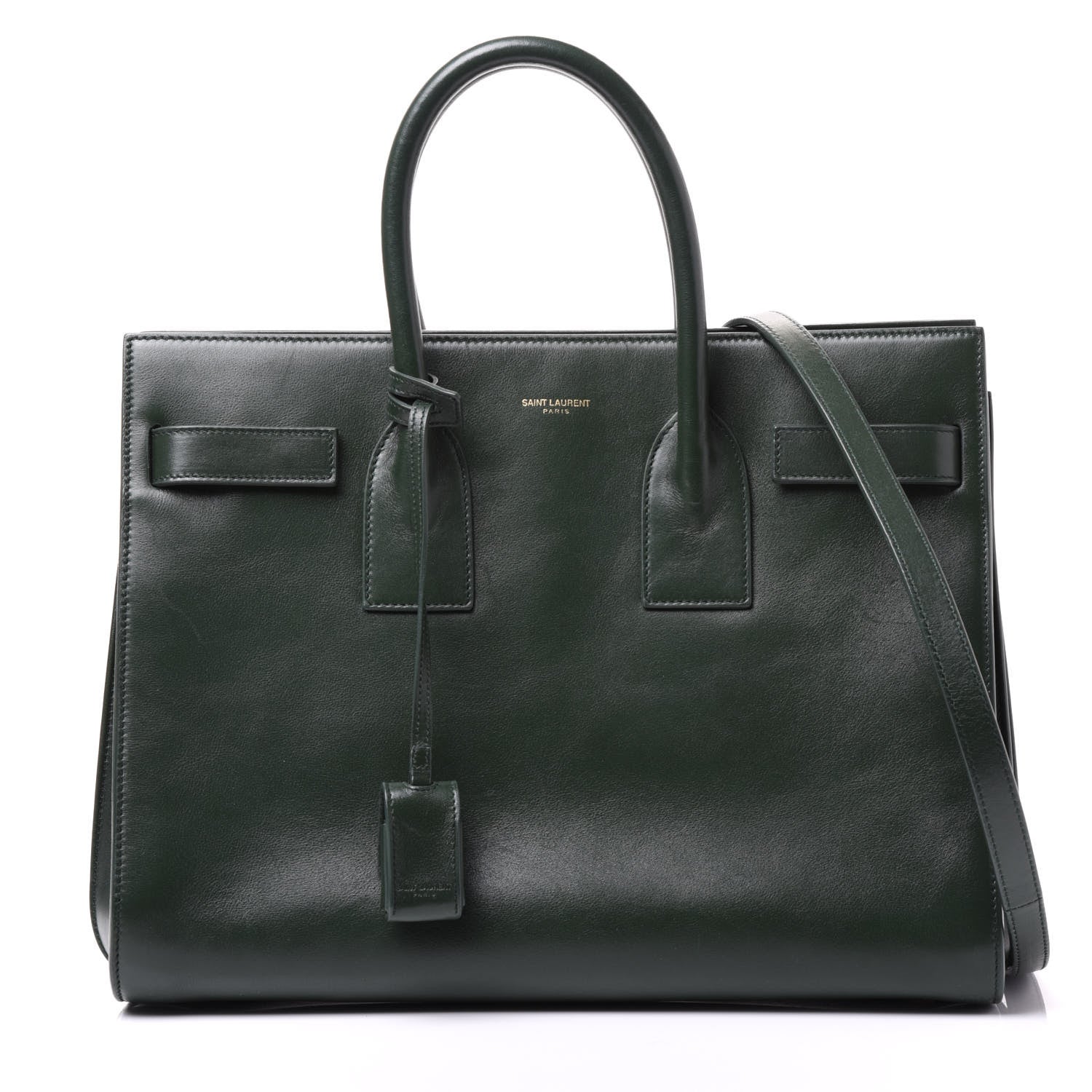 Saint Laurent Calfskin Small Sac De Jour Dark Green 1 of 10