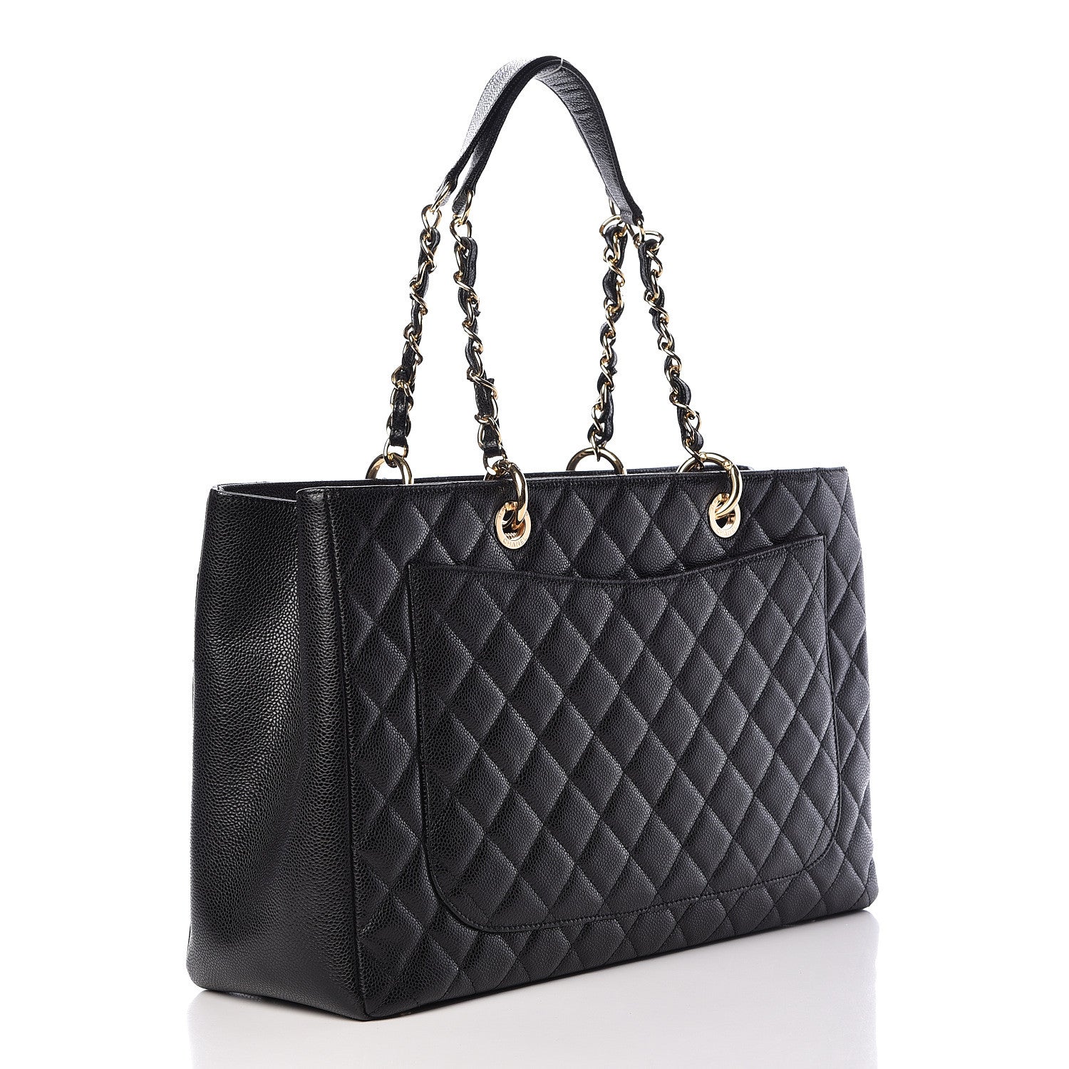 Chanel Caviar Quilted XL Grand Shopping Tote GST Black 3 of 11
