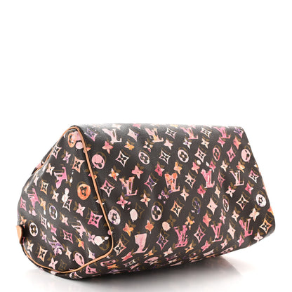 Louis Vuitton Watercolor Aquarelle Speedy 35 Brown 4 of 9