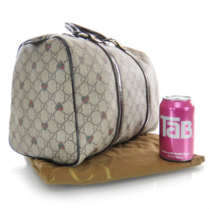 Gucci GG Plus Monogram Hearts Medium Joy Boston Dark Brown 3 of 9