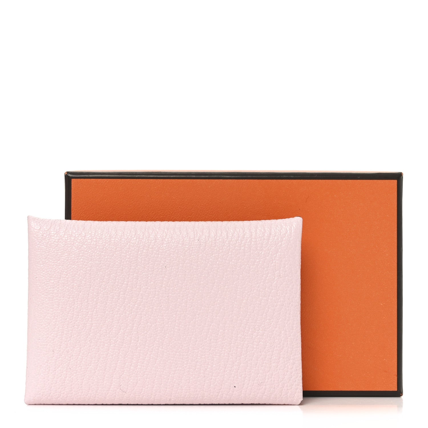 Hermes Chevre Mysore Calvi Duo Card Case Rose Darling 8 of 8